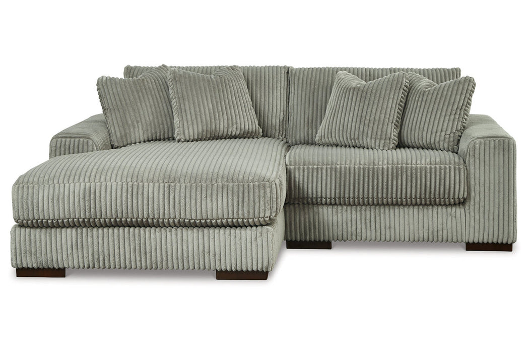 Lindyn Fog 2-Piece LAF Sofa Chaise  by