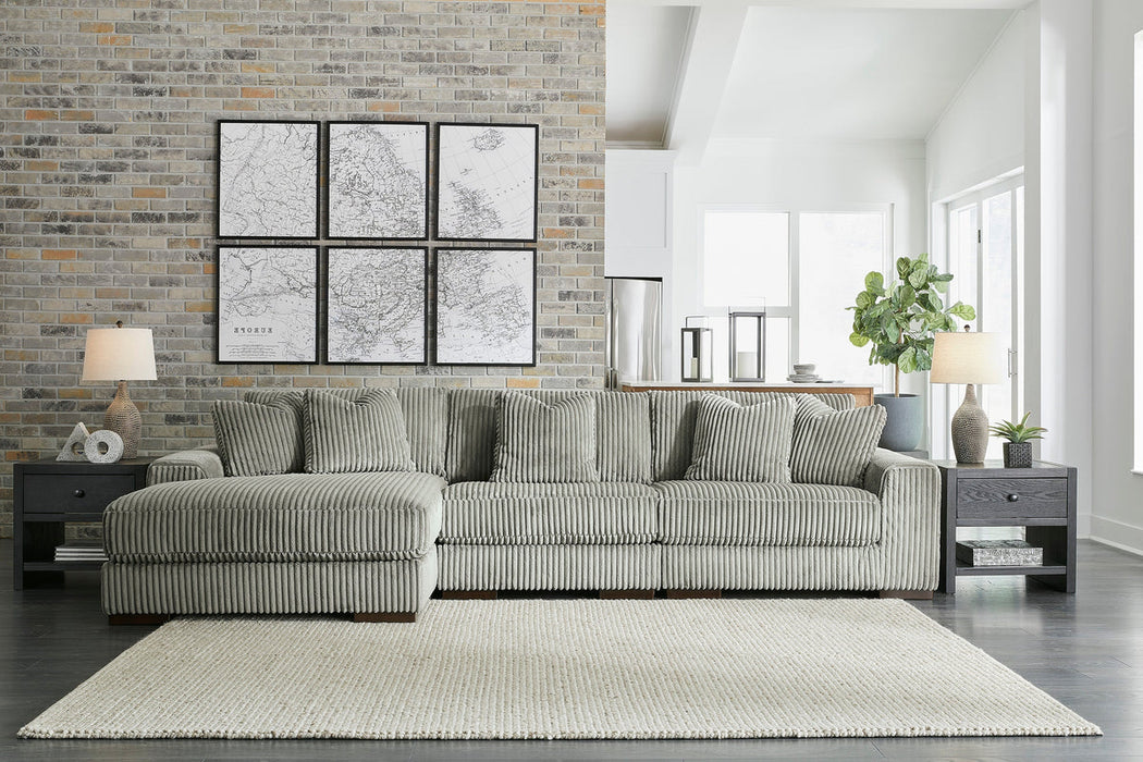 Lindyn Fog 3-Piece LAF Sectional with Chaise