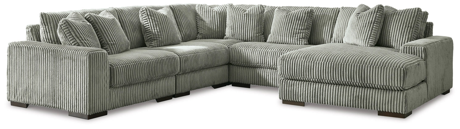 Lindyn 5-Piece RAF Sectional with Chaise