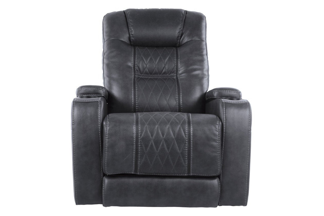 Composer Gray Power Recliner - Lara Furniture