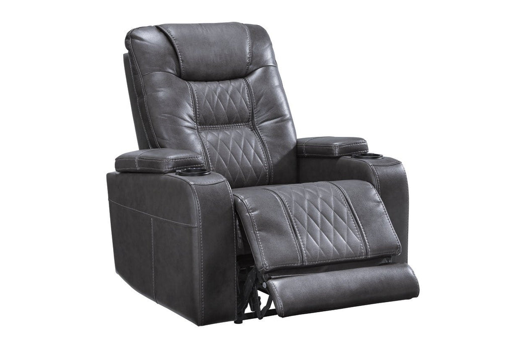 Composer Gray Power Recliner - Lara Furniture