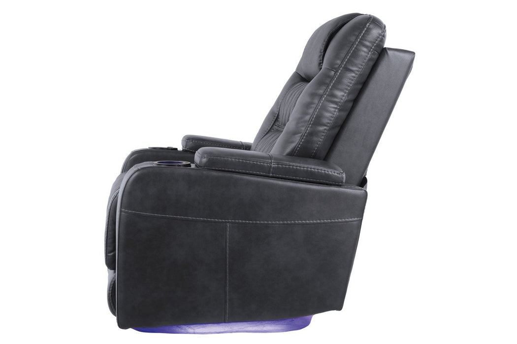 Composer Gray Power Recliner - Lara Furniture