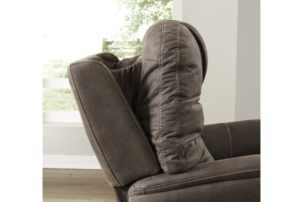 Ballister Espresso Power Lift Recliner - Lara Furniture