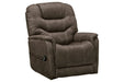 Ballister Espresso Power Lift Recliner - Lara Furniture