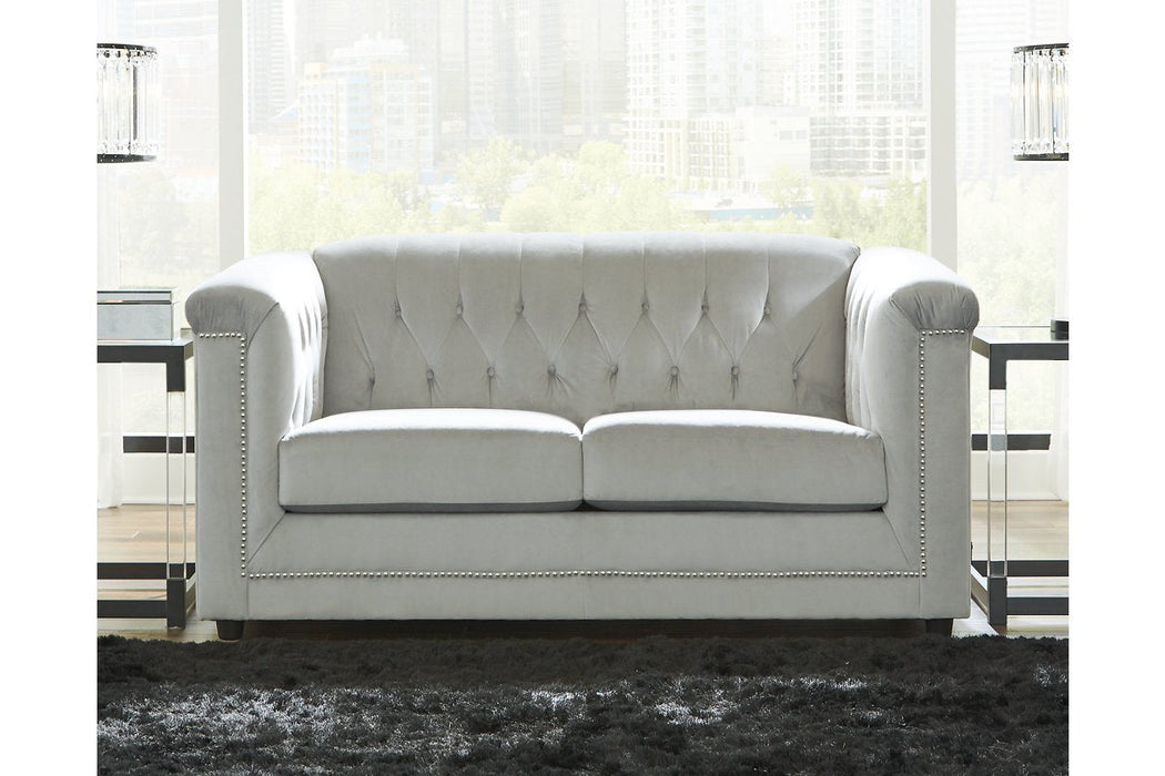 Josanna Gray Loveseat - Lara Furniture