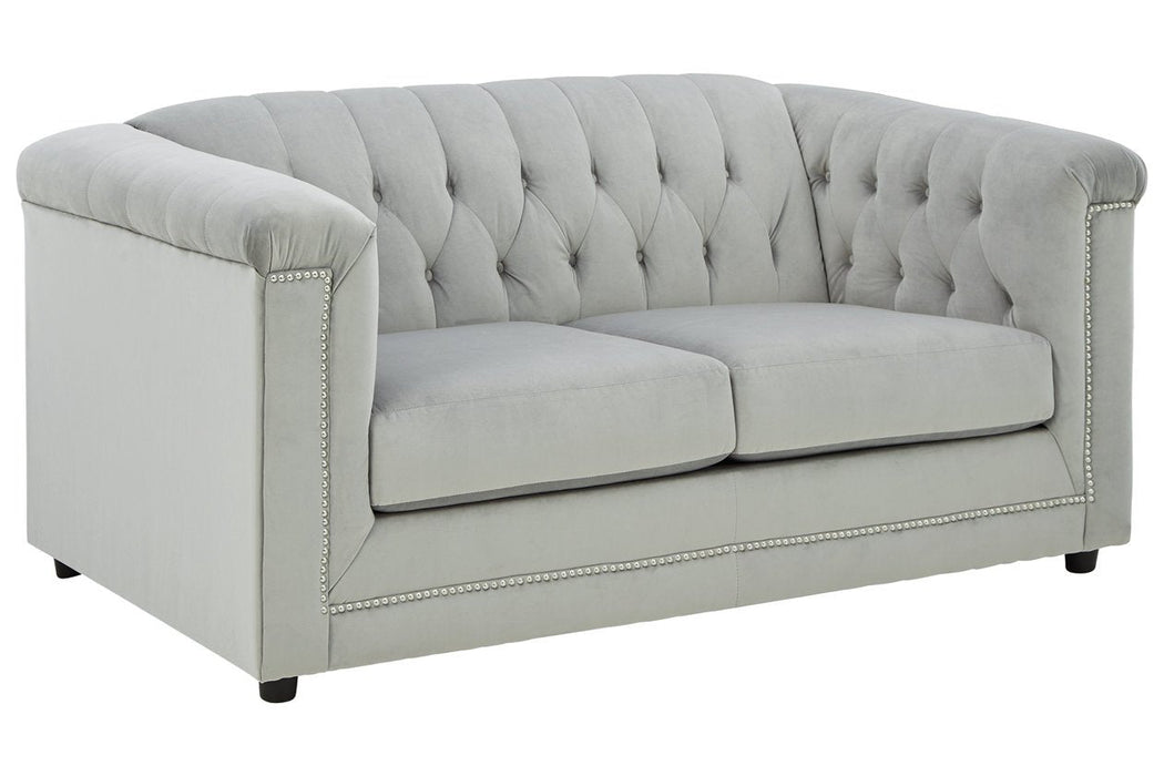 Josanna Gray Loveseat - Lara Furniture