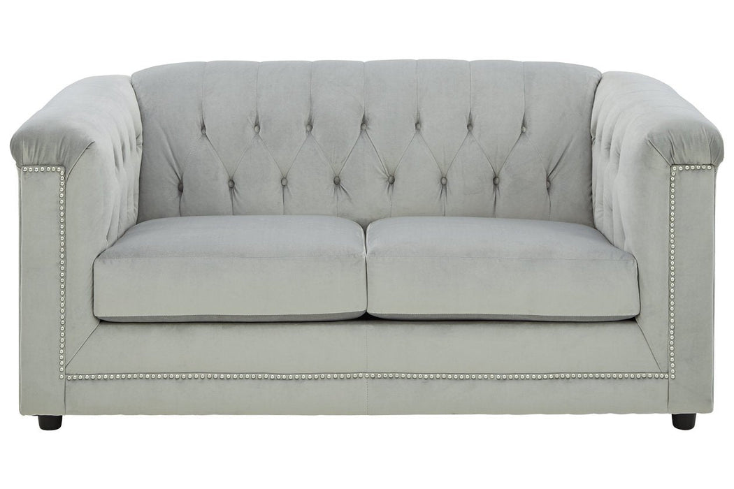 Josanna Gray Loveseat - Lara Furniture