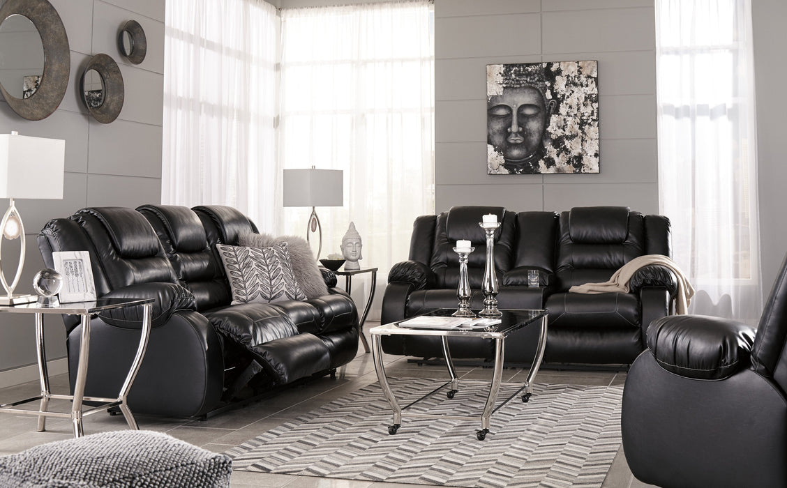 [SPECIAL] Vacherie Black Reclining Living Room Set