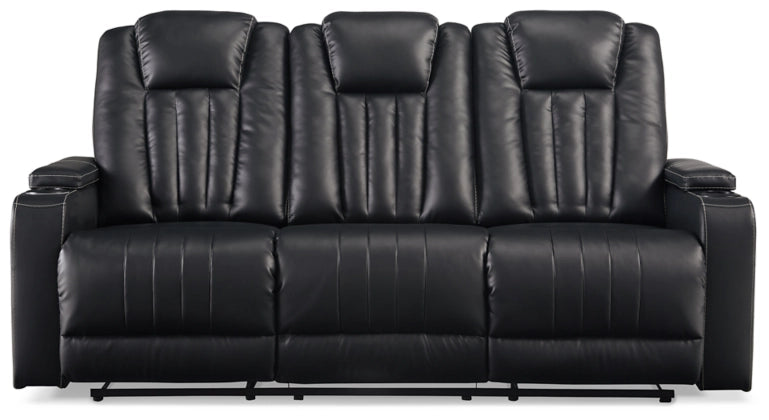 Center Point Reclining Sofa with Drop Down Table