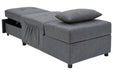 Thrall Gray Single Seat Pop Up Sleeper - Lara Furniture