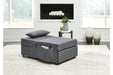 Thrall Gray Single Seat Pop Up Sleeper - Lara Furniture