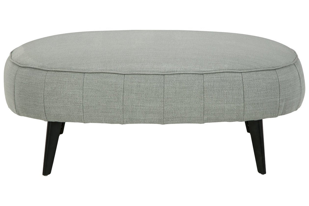 Hollyann Gray Oversized Accent Ottoman - Lara Furniture