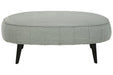 Hollyann Gray Oversized Accent Ottoman - Lara Furniture