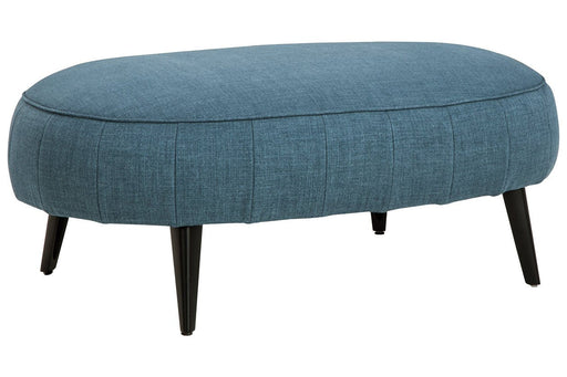 Hollyann Blue Oversized Accent Ottoman - Lara Furniture