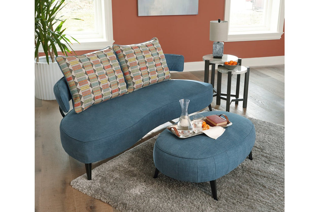 Hollyann Blue RTA Sofa - Lara Furniture