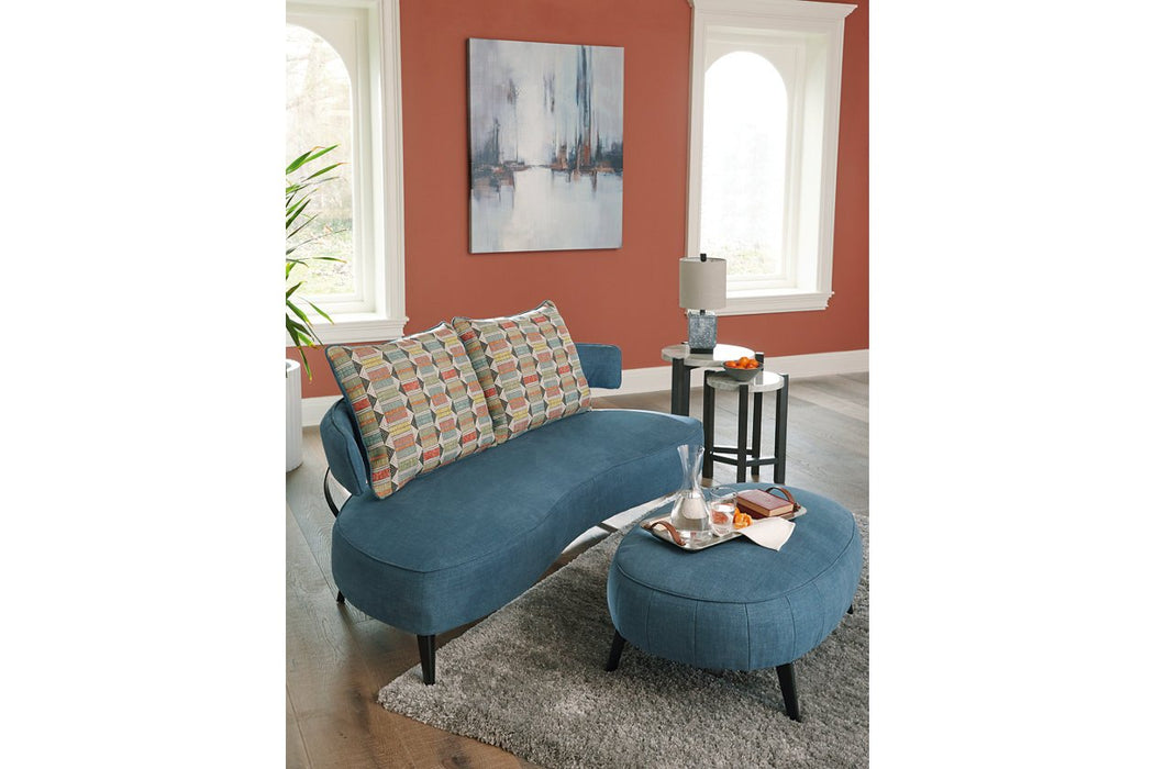 Hollyann Blue RTA Sofa - Lara Furniture