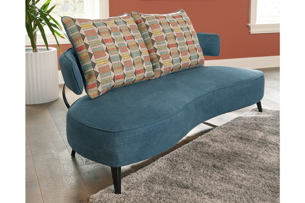 Hollyann Blue RTA Sofa - Lara Furniture