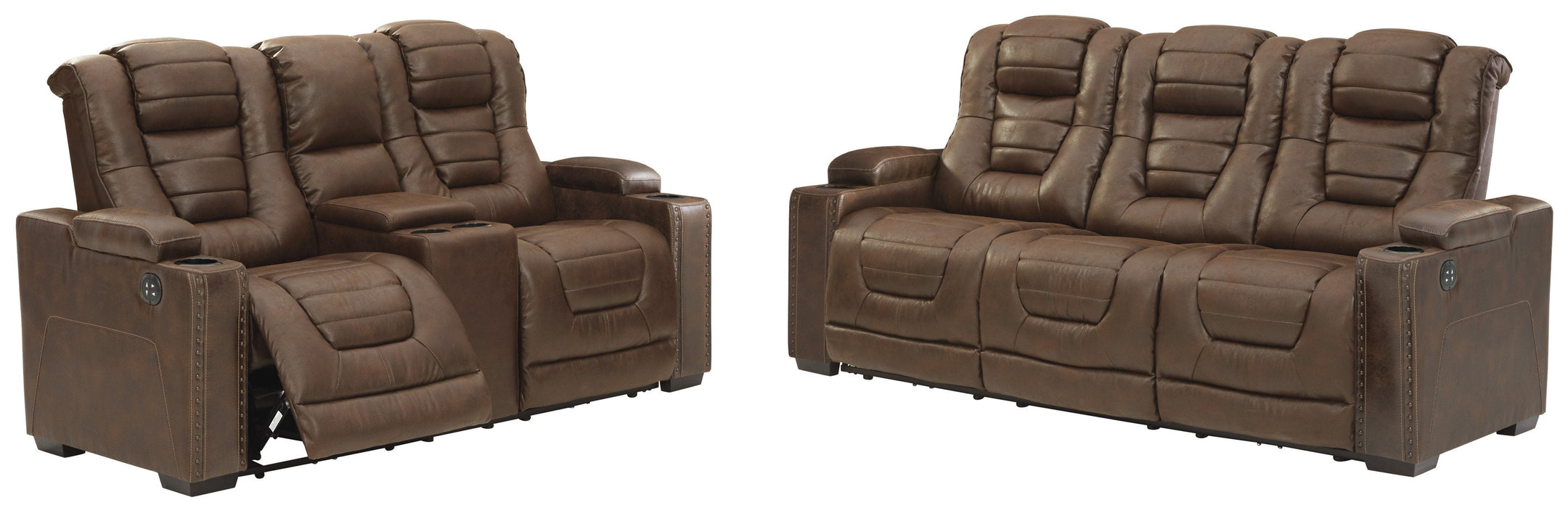 Owner's Box Thyme Power Reclining Living Room Set with Adjustable Headrest - Lara Furniture