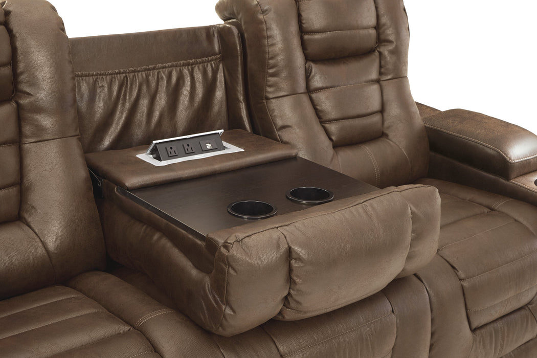 Owner's Box Thyme Power Reclining Living Room Set with Adjustable Headrest - Lara Furniture
