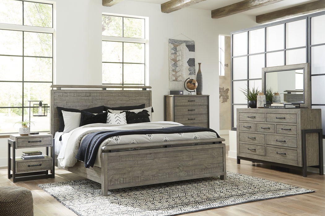 Brennagan Gray Panel Bedroom Set