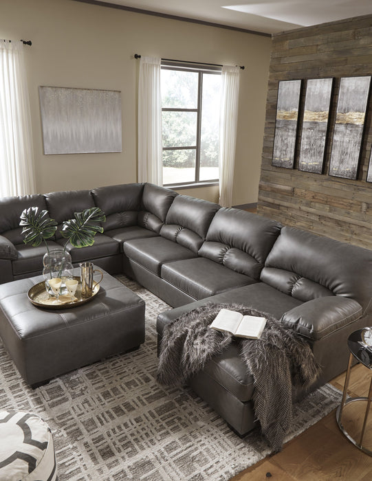 Aberton Gray RAF Sectional - Lara Furniture