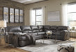 Aberton Gray LAF Sectional - Lara Furniture