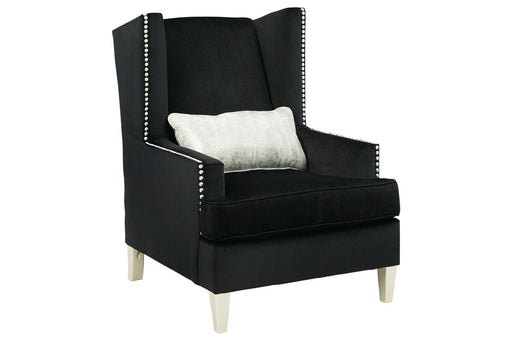 Harriotte Black Accent Chair - Lara Furniture