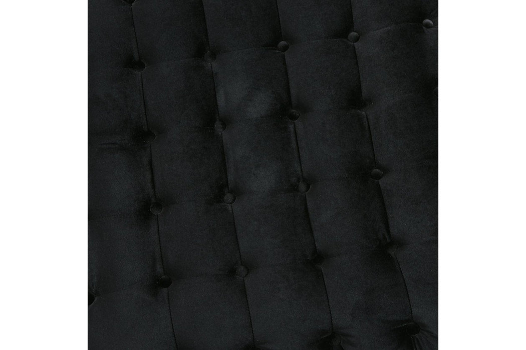 Harriotte Black Accent Chair - Lara Furniture