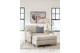 Traemore Linen Ottoman - Lara Furniture