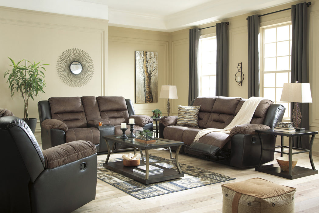 Earhart Chestnut Reclining Living Room Set - Lara Furniture