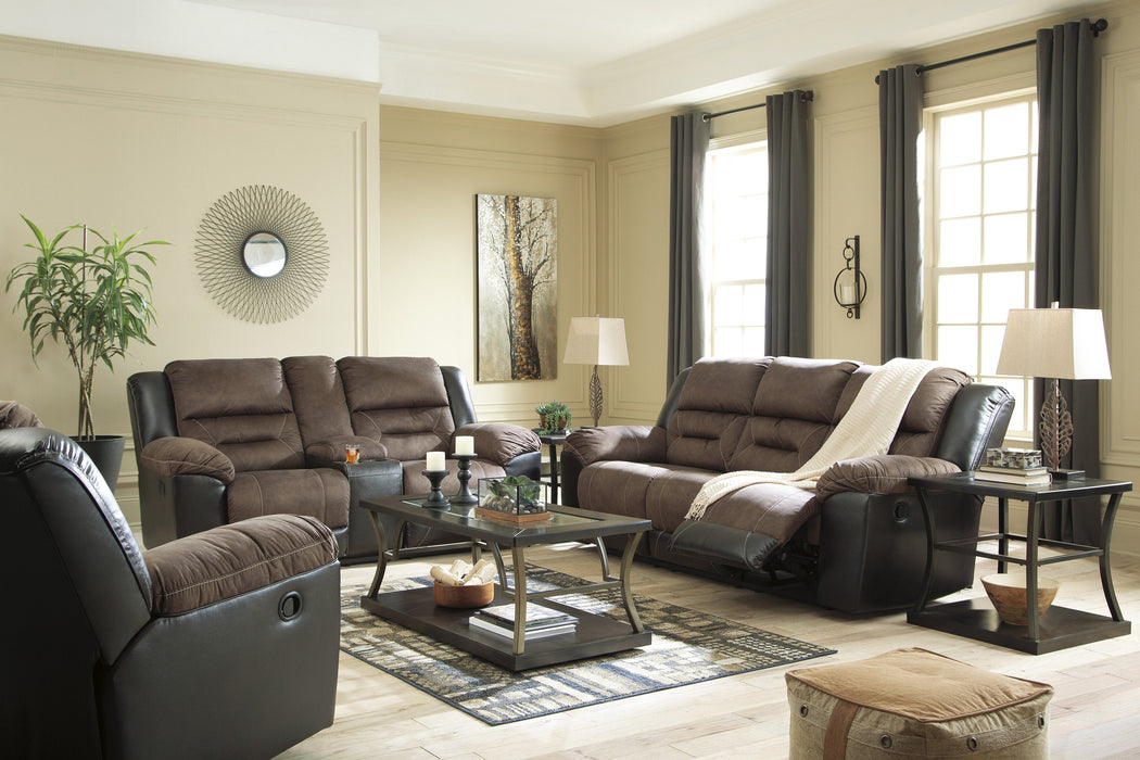 Earhart Chestnut Reclining Living Room Set - Lara Furniture