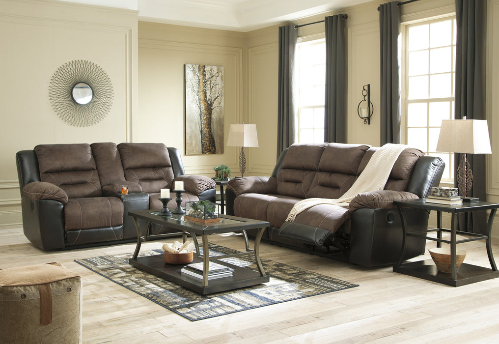 Earhart Chestnut Reclining Living Room Set - Lara Furniture