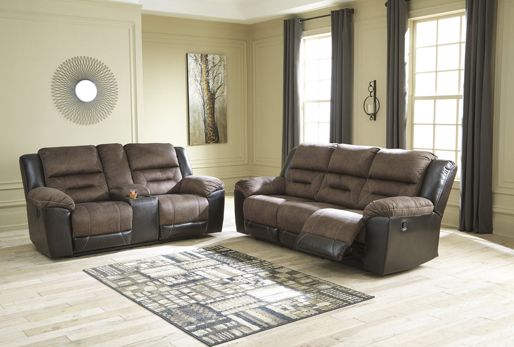 Earhart Chestnut Reclining Living Room Set - Lara Furniture