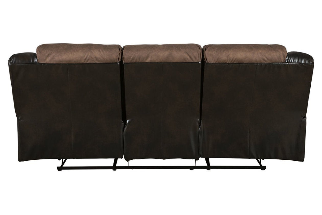 Earhart Chestnut Reclining Sofa - Lara Furniture