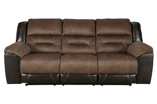 Earhart Chestnut Reclining Sofa - Lara Furniture