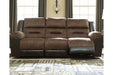 Earhart Chestnut Reclining Sofa - Lara Furniture