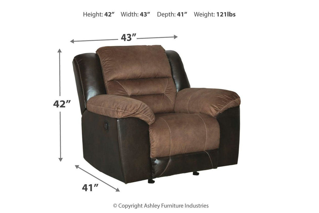 Earhart Chestnut Recliner - Lara Furniture