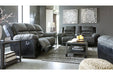 Earhart Slate Reclining Sofa - Lara Furniture