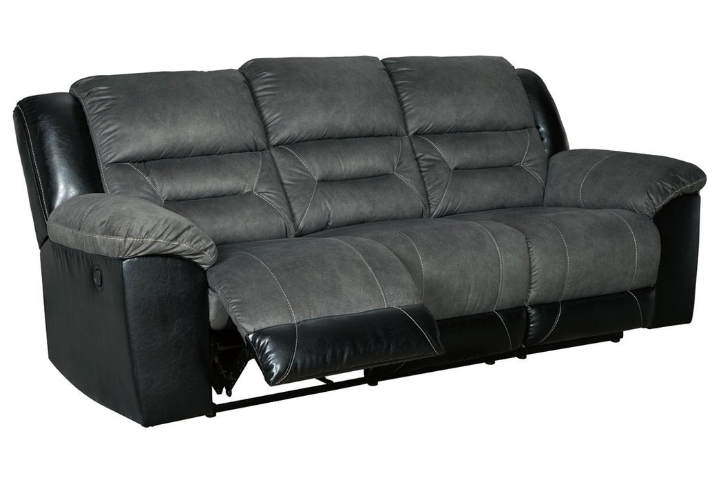 Earhart Slate Reclining Sofa - Lara Furniture