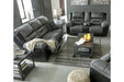 Earhart Slate Reclining Sofa - Lara Furniture