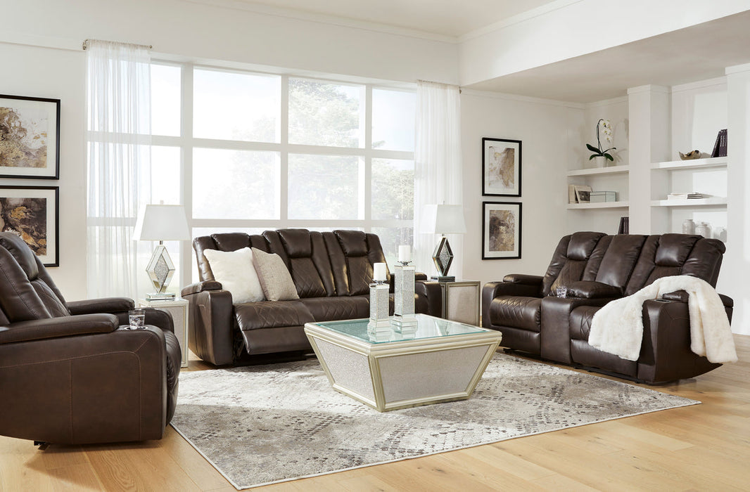 Mancin Chocolate Reclining Living Room Set