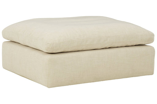 Tanavi Linen Oversized Accent Ottoman - Lara Furniture