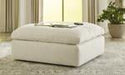 Tanavi Linen Oversized Accent Ottoman - Lara Furniture