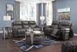 Erlangen Midnight Power Reclining Living Room Set - Lara Furniture