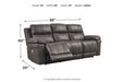 Erlangen Midnight Power Reclining Sofa - Lara Furniture