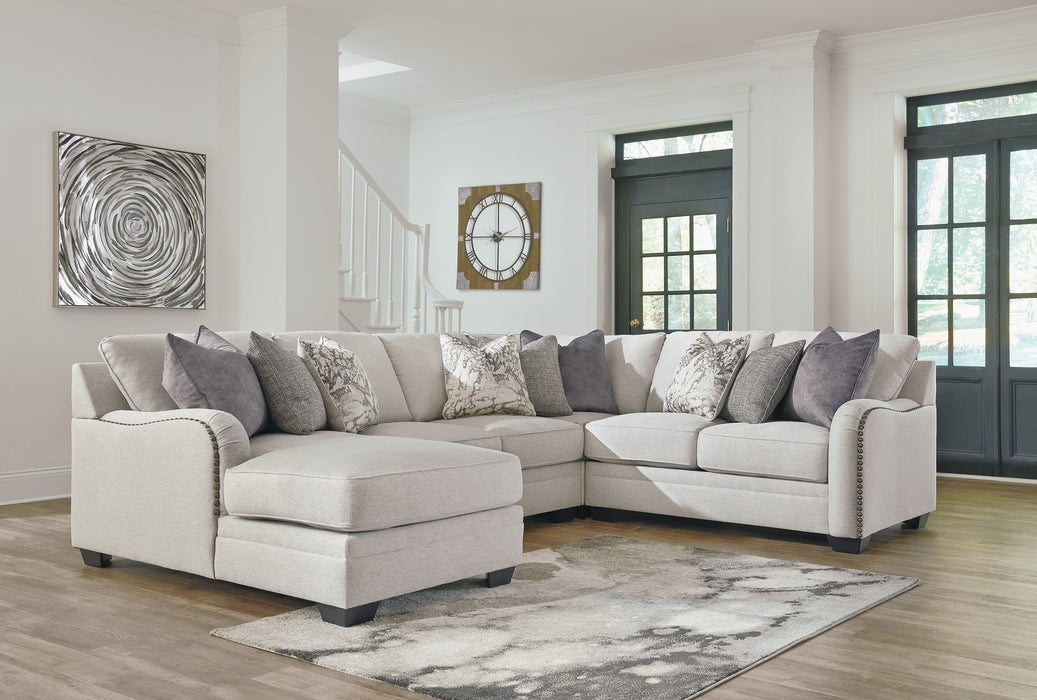 Dellara Chalk LAF Sectional - Lara Furniture