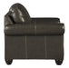 Lawthorn Slate Leather Chair - Lara Furniture