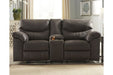 Boxberg Teak Power Reclining Loveseat with Console - Lara Furniture