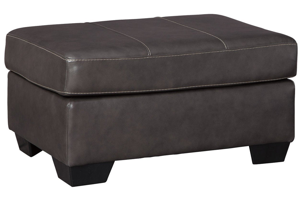 Morelos Gray Ottoman - Lara Furniture