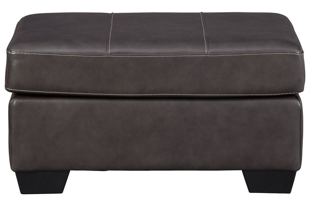 Morelos Gray Ottoman - Lara Furniture